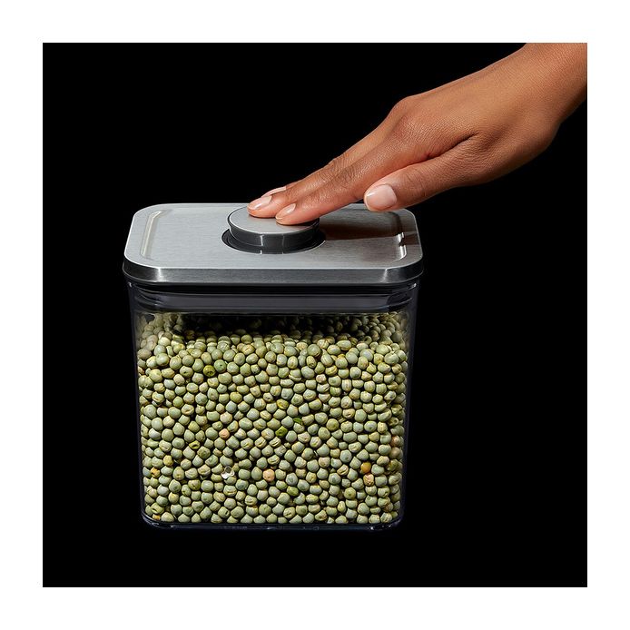 OXO オクソー ステンレスポップコンテナ スモールスクエア(ミニ)-0.4L