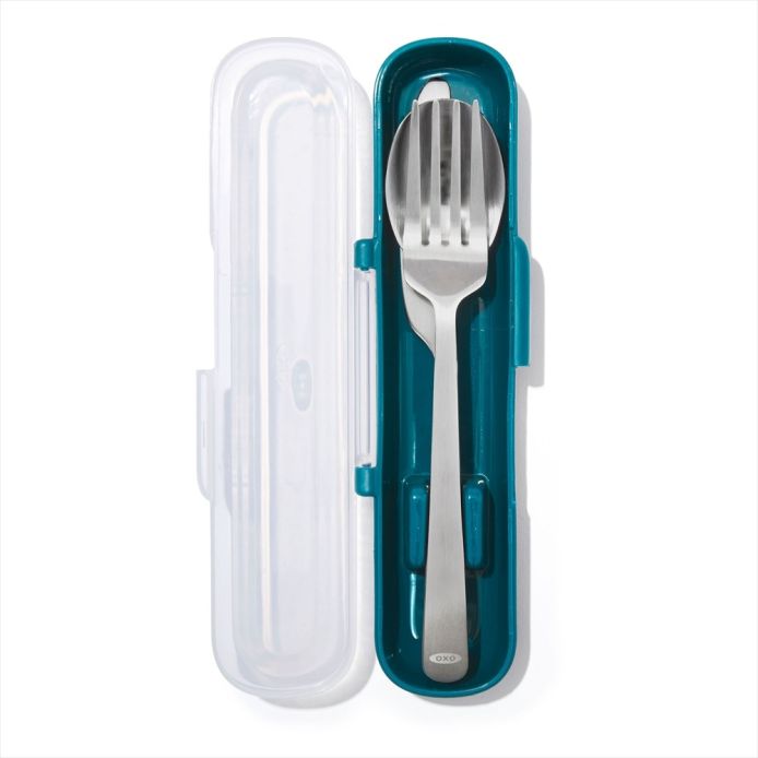 OXO オクソー プレップ&ゴーステンレスカトラリーセット(ケース付