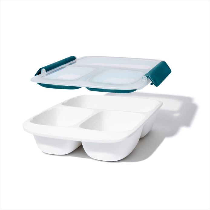 OXO オクソー プレップ&ゴー 仕切り付きコンテナ 0.9L ｜ OXO