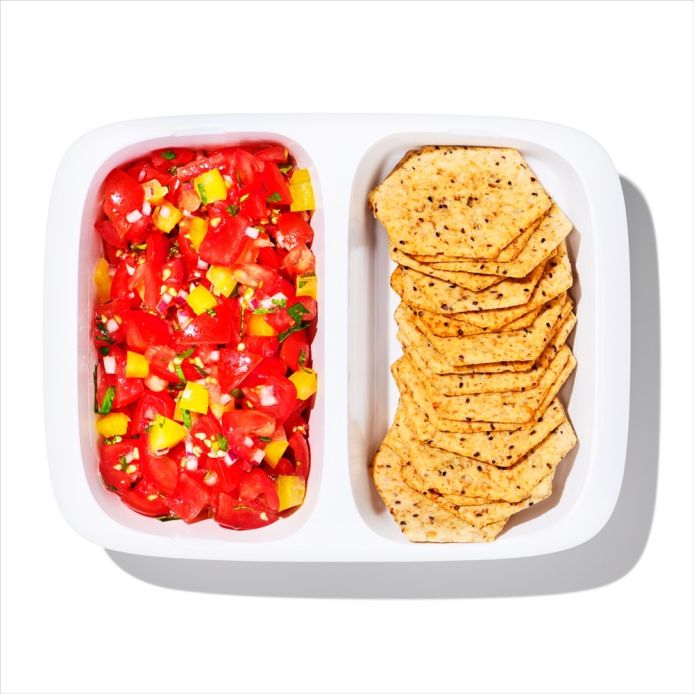 OXO オクソー プレップ&ゴー 仕切り付きコンテナ 0.4L ｜ OXO