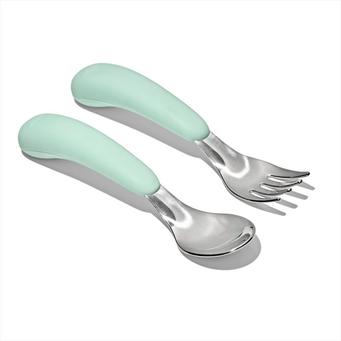 OXO オクソー Tot スプーン&フォークセット(ケース付き) オパール