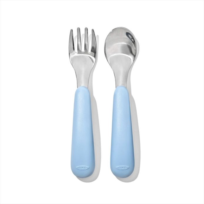 OXO オクソー Tot スプーン&フォークセット(ケース付き) ダスク ｜ OXO