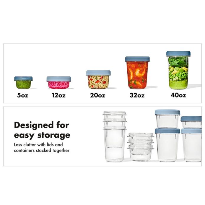 OXO オクソー ツイスト&スタックコンテナ 3ピース(148ml) ｜ OXO