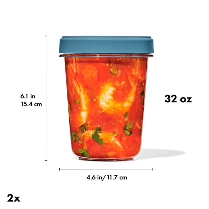 OXO オクソー ツイスト&スタックコンテナ 2ピース(946ml) ｜ OXO