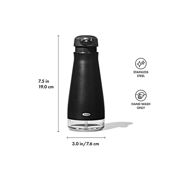 OXO オクソー ステンレスソープディスペンサー マットブラック ｜ OXO