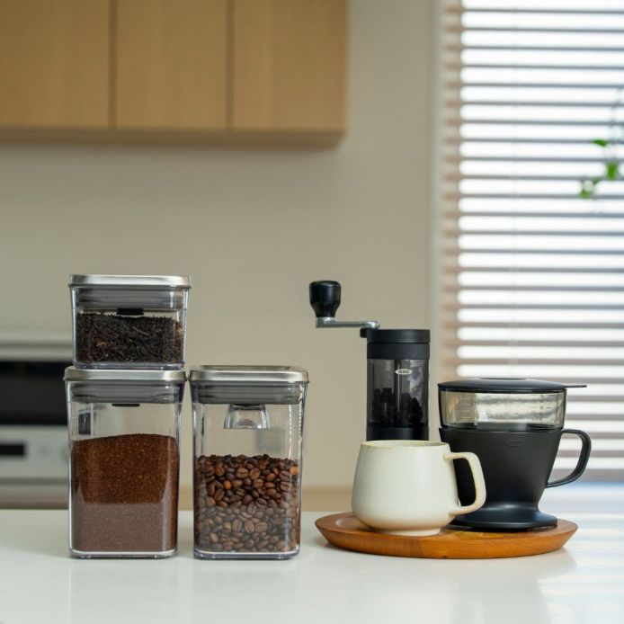 OXO オクソー ステンレスポップコンテナ レクタングル(ショート)-1.6L