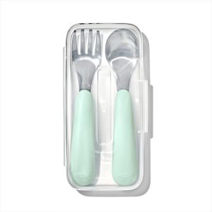 OXO オクソー Tot スプーン&フォークセット(ケース付き) オパール