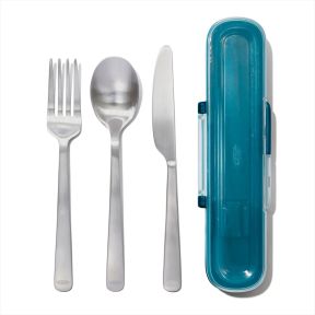 OXO オクソー プレップ&ゴーステンレスカトラリーセット(ケース付)