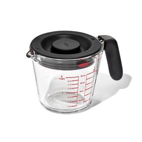 OXO オクソー ガラスメジャーカップ 500ml(蓋付き)