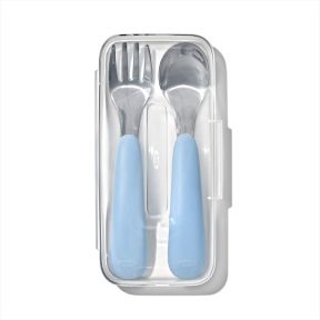 OXO オクソー Tot スプーン&フォークセット(ケース付き) ダスク