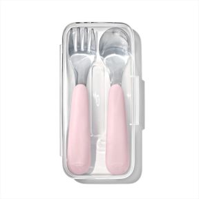 OXO オクソー Tot スプーン&フォークセット(ケース付き) ブロッサム