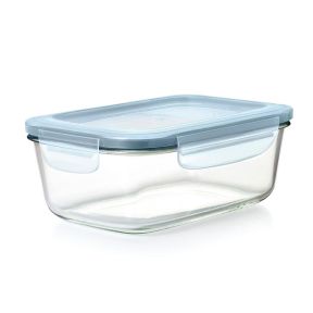 OXO オクソー スマートシールコンテナ (ガラス) ブルー レクタングル-1.8L