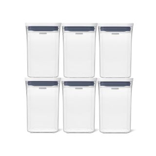 OXO オクソー ポップコンテナレクタングルショート６ピースセット