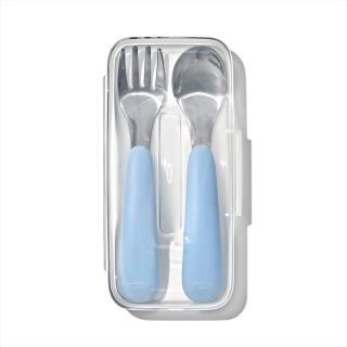 OXO オクソー Tot スプーン&フォークセット(ケース付き) ダスク