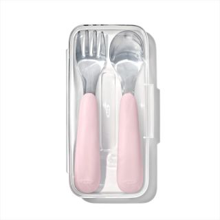 OXO オクソー Tot スプーン&フォークセット(ケース付き) ブロッサム